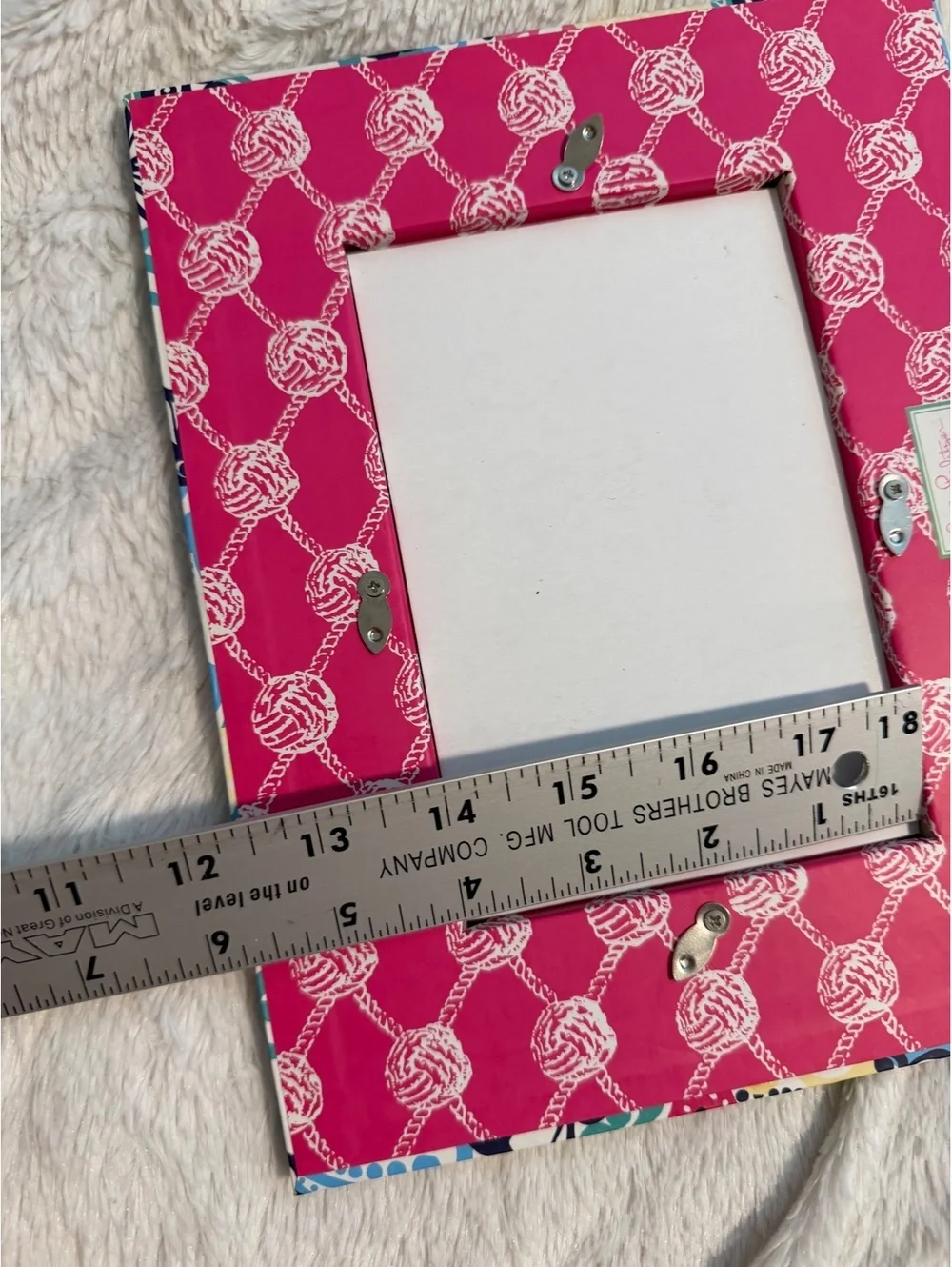 Lilly PulitzerColorful Seashell and Starfish Patterned Photo Frame